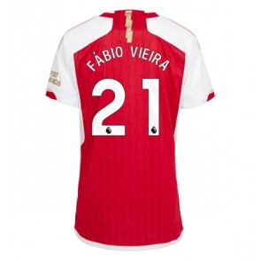 Arsenal Fabio Vieira #21 Hjemmebanetrøje Dame 2023-24 Kort ærmer